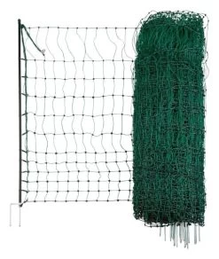Filet Poule Double Pointe Vert électrifiable 25m X 1,06m - Kerbl -Fournitures De Volaille 116712 2 1
