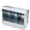 Mangeoire Galvanisé 4Kg Avec Couvercle -Fournitures De Volaille 135 mangeoire en t le galvanis e pour lapins 3 compartiments sans couvercle 1