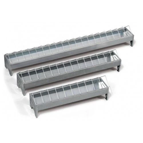 Mangeoire 100cm Galvanisé Poule 3 Mangeoire 100cm Galvanisé Poule