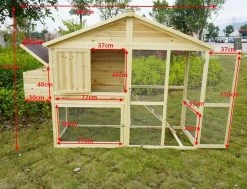 Poulailler Jersey Toit Shingle Avec Parc 4 à 6 Poules -Fournitures De Volaille 3061 dimension 1