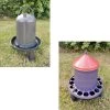 Kit Abreuvoir 10L Et Mangeoire 12Kg Poule à Pieds En Plastique Recyclé Eco -Fournitures De Volaille abreuvoir et mangeoire poule plastique recycle gaun 1 2