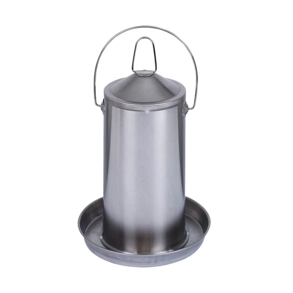 Abreuvoir Poule En Acier Inoxydable 4L - Gaun 3 Abreuvoir Poule En Acier Inoxydable 4L - Gaun