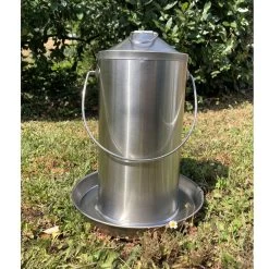 Abreuvoir Poule En Acier Inoxydable 4L - Gaun 11 Abreuvoir Poule En Acier Inoxydable 4L - Gaun -Fournitures De Volaille abreuvoir inox volaille 4l vue ensemble
