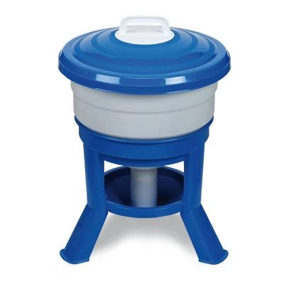 Abreuvoir Poule En Plastique Avec Pieds Imperial 30L Bleu Et Blanc - Gaun 3 Abreuvoir Poule En Plastique Avec Pieds Imperial 30L Bleu Et Blanc - Gaun