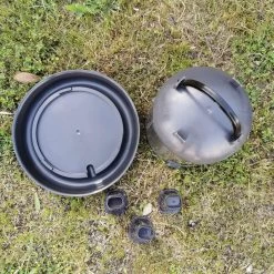 Abreuvoir Poule à Pieds En Plastique Recyclé Eco 10L 11 Abreuvoir Poule à Pieds En Plastique Recyclé Eco 10L -Fournitures De Volaille abreuvoir poule sur pieds plastique recycle 10 litres gaun vue dessus