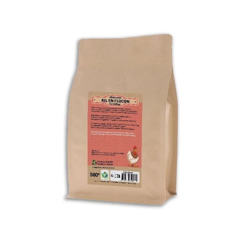 Ail En Flocon Pour Poule Doypack 500g - Prefor 2 Ail En Flocon Pour Poule Doypack 500g - Prefor