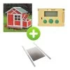 Kit Poulailler Caussade 4 à 6 Poules Avec Portier Zen Farm Autonome Et Trappe Taille Small