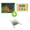 Kit Poulailler Cémani XXL Noir 10 à 15 Poules Avec Portier Zen Farm Autonome Et Trappe Taille Medium -Fournitures De Volaille bundle challans