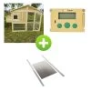 Kit Poulailler Jersey 4 à 6 Poules Avec Portier Zen Farm Autonome Et Trappe Taille Small -Fournitures De Volaille bundle jersey