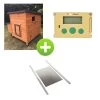 Kit Poulailler Sussex L 4 à 6 Poules Bois FSC Avec Portier Zen Farm Autonome Et Trappe Taille Medium -Fournitures De Volaille bundle sussexl