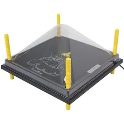 Couvercle De Protection PET Panneau Chauffant Pour Poussin Comfort 40x40cm - Olba -Fournitures De Volaille capot de protection pour panneaux chauffants 40x40cm