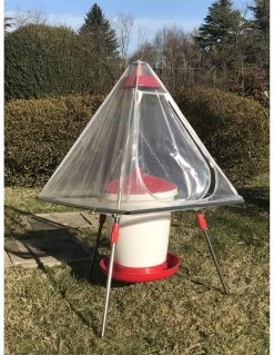 Trépied Universel Abreuvoir Et Mangeoire Poule Avec Bâche De Protection - Novital -Fournitures De Volaille cavalletto universale telo di copertura 4