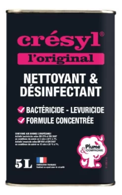 Nettoyant Désinfectant Pour Poulailler Crésyl L'Original Formule Concentrée 5L