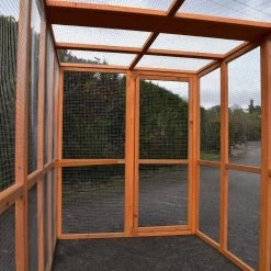 Enclos Grillagé Pour Volailles Bois 200x120cm -Fournitures De Volaille enclos grillage bois 200x120 interieur