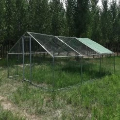 Fournitures De Volaille 5 Enclos Poulailler 24m² Tubes 38mm H2,8m - Parc Grillagé Renforcé 6x4m - Acier Galvanisé