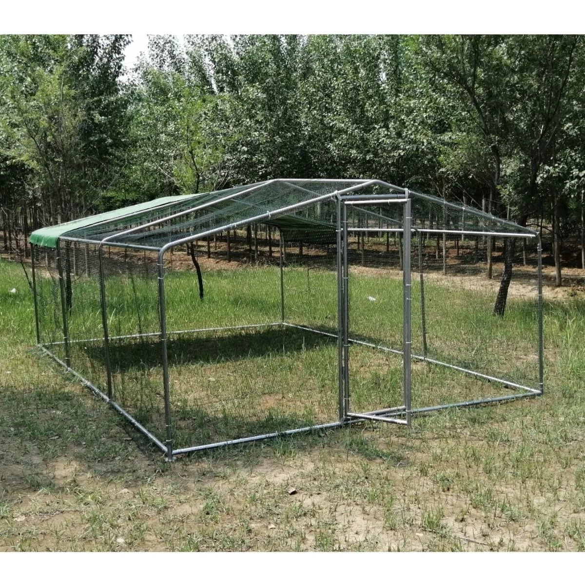 Enclos Poulailler 18m² Tubes 38mm H2,25m - Parc Grillagé Renforcé 6x3m - Acier Galvanisé 7 Enclos Poulailler 18m² Tubes 38mm H2,25m - Parc Grillagé Renforcé 6x3m - Acier Galvanisé – Image 5