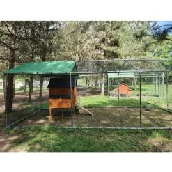 Enclos Poulailler 18m² Tubes 38mm H2,25m - Parc Grillagé Renforcé 6x3m - Acier Galvanisé 23 Enclos Poulailler 18m² Tubes 38mm H2,25m - Parc Grillagé Renforcé 6x3m - Acier Galvanisé -Fournitures De Volaille enclos poulailler avec tubes renforces 3x6x2 25m vue cote