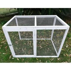 Poulailler Deluxe Rouge Toit Shingle Vert Jusqu’à 12 Poules Avec Extension Parc Grillagé -Fournitures De Volaille extension parc grillage deluxe 1