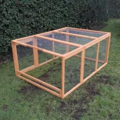 Extension Parc Grillagé Pour Poulailler Farmer L Bois FSC -Fournitures De Volaille extension poulailler farmer bois fsc arriere