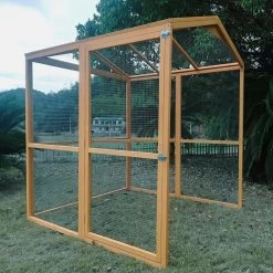Poulailler Vorwerk Toit Shingle Jusqu’à 12 Poules Avec Extension Parc Grillagé -Fournitures De Volaille extension poulailler vorwerk et gournay vue cote 1