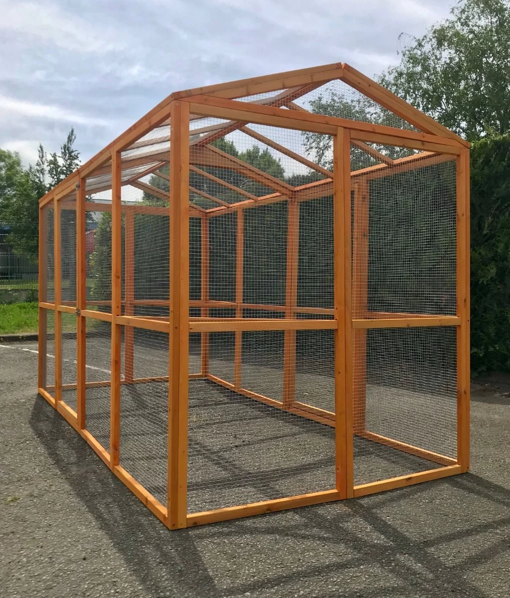 Enclos Grillagé Pour Volailles Bois 300x143cm 5 Enclos Grillagé Pour Volailles Bois 300x143cm – Image 3