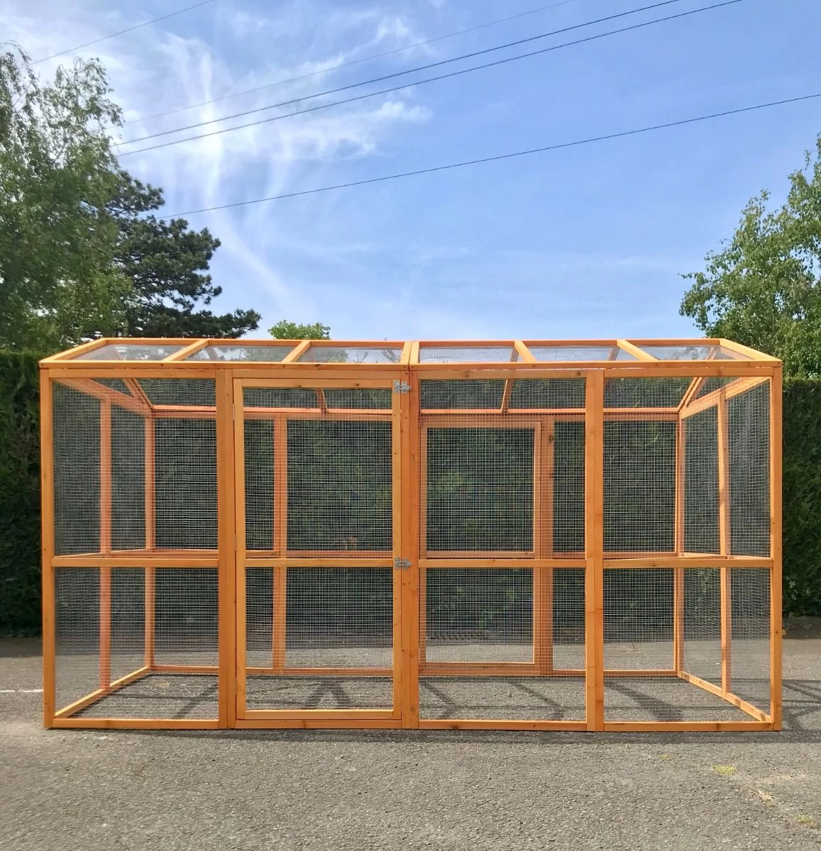 Enclos Grillagé Pour Volailles Bois 300x143cm 3 Enclos Grillagé Pour Volailles Bois 300x143cm