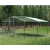 Volière Poule - Enclos Lapin Et Chat - 12m² 4x3x2,25m - Ø38mm Acier Galvanisé -Fournitures De Volaille grand enclos poulailler parc grillage renforce 4x3x2.25m droite min