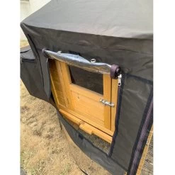 Bâche De Protection Pluie Et Vent Pour Poulailler Chabo 14 Bâche De Protection Pluie Et Vent Pour Poulailler Chabo -Fournitures De Volaille housse de protection poulailler chabo detail ouverture