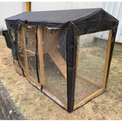 Bâche De Protection Pluie Et Vent Pour Poulailler Chabo 12 Bâche De Protection Pluie Et Vent Pour Poulailler Chabo -Fournitures De Volaille housse de protection poulailler chabo profil