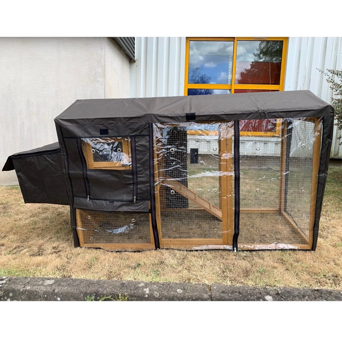 Bâche De Protection Pluie Et Vent Pour Poulailler Chabo 4 Bâche De Protection Pluie Et Vent Pour Poulailler Chabo – Image 2