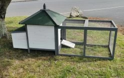 Liquidation - Poulailler Nankin Toit Shingle 2 à 4 Poules Bois FSC -Fournitures De Volaille image nankin de dos