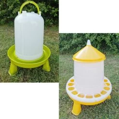 Kit Abreuvoir 8L Et Mangeoire 8Kg Poule à Pieds En Bioplastique Végétal Eco