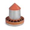 Kit Mangeoire Galvanisée Poule Avec Couvercle Et Anneau Anti Gaspillage 5Kg - Gaun -Fournitures De Volaille kit mangeoire galvanisee 5kg avec anneau anti gaspillage et couvercle gaun 1