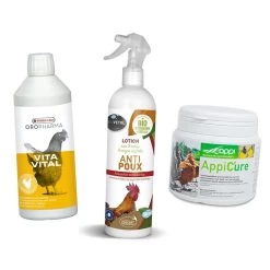 Kit De Soin Périodique Poux Et Parasites Pour Poules Et Volailles