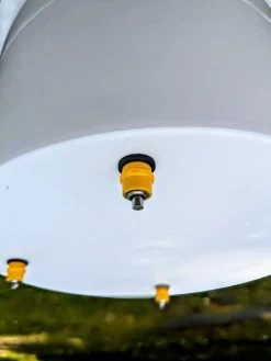 Kit Abreuvoir Poule Avec Seau 8L, Pipettes Top-Push 360° Et Trépied -Fournitures De Volaille kit seau plastique 8l avec pipettes top push et trepied zoom