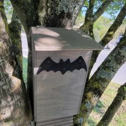 Nichoir Chauve-souris Bois FSC Petite Taille 11 Nichoir Chauve-souris Bois FSC Petite Taille -Fournitures De Volaille maison chauve souris petite face avant 1