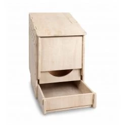 Pondoir Poule 1 Compartiment Bois - Gaun -Fournitures De Volaille nid pondoir 1 compartiment bois gaun ouvert