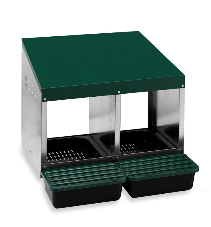 Pondoir Pour Poule 2 Compartiments Avec Fond Plastique 3 Pondoir Pour Poule 2 Compartiments Avec Fond Plastique
