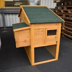 Poulailler Orava Toit Shingle Ouvrant Jusqu’à 4 Poules -Fournitures De Volaille orava vue face gauche