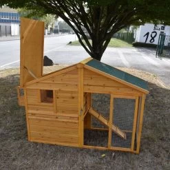 Poulailler Orava Toit Shingle Ouvrant Jusqu’à 4 Poules -Fournitures De Volaille orava vue globale ouvertures