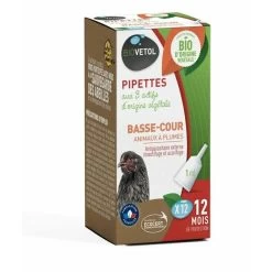 Pipettes Insectifuges Bio Pour Poules Et Volailles Par 12 - Biovetol