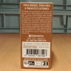 Pipettes Insectifuges Bio Pour Poules Par 12 - Biovetol -Fournitures De Volaille pipettes insectifuges poule bio biovetol x12 arriere 1