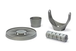 Mangeoire Poule Play And Snack Tower Grise Plastique Recyclé - Beeztees -Fournitures De Volaille play and snack tower pour poule beeztees vue 10 1