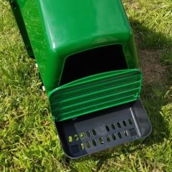 Nid Pondoir Poule En Plastique Avec Cuvette Et Pieds 2 Faces - Gaun -Fournitures De Volaille pondoir plastique 1 nichoir avec pieds gaun gros plan ouvert 1 1