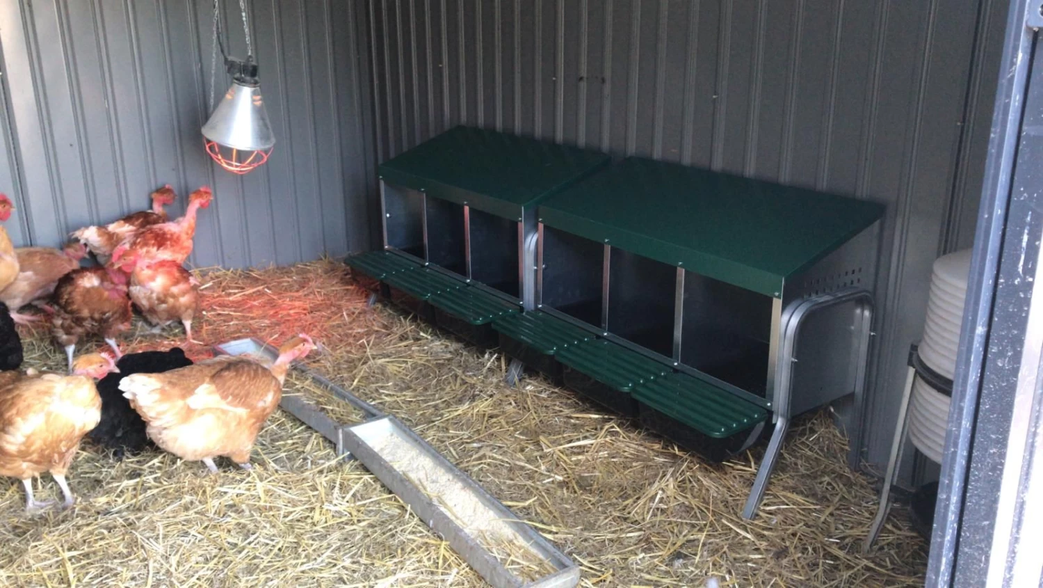 Batterie De Pondoirs Poule 3 Compartiments - Gaun 4 Batterie De Pondoirs Poule 3 Compartiments - Gaun – Image 2