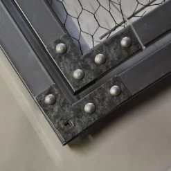 Porte Pour Enclos Poulailler Parc Grillagé Renforcé P007 - 4x4x2,8m -Fournitures De Volaille porte carre enclos grillage coin 1