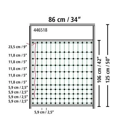 Porte Pour Filet Poulailler électrifiable 95 à 125 Cm - Kerbl 9 Porte Pour Filet Poulailler électrifiable 95 à 125 Cm - Kerbl – Image 7