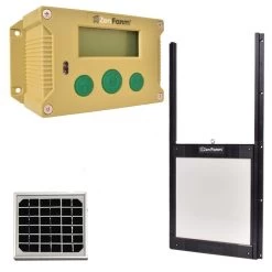 Portier Zen Farm Autonome Solaire Poulailler Et Trappe Autobloquante Taille Unique 15 Portier Zen Farm Autonome Solaire Poulailler Et Trappe Autobloquante Taille Unique -Fournitures De Volaille portier automatique zenfarm vert trappe autobloquante et panneau solaire ajust