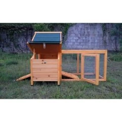 Poulailler Bantam L Toit Shingle 1 à 2 Poules Avec Extension Parc Grillagé -Fournitures De Volaille poulailler 1 a 2 poules bois bantam l avec parc cote 1