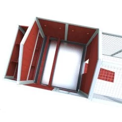 Poulailler Ardennais 6 à 8 Poules Toit Shingle -Fournitures De Volaille poulailler ardennais toit shingle 6 8 poules vue interieur